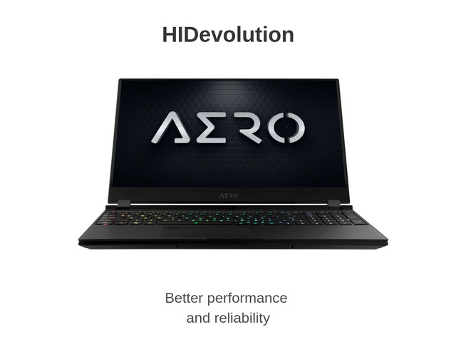 HIDevolution Gigabyte AERO 15 OLED XA-7US5130SP 15.6' UHD AMOLED 2.6GHz i7-9750H, RTX 2070 Max-Q, 64GB 2666MHz RAM, PCIe 1TB SSD Authorized...