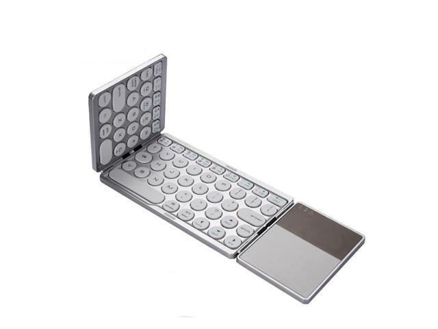 axGear Wireless Keyboard with touchpad Three-fold Portable Rechargeable Bluetooth