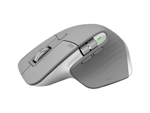 Logitech MX Master 3 - Mouse - laser - 7 buttons - wireless - Bluetooth, 2.4 GHz - USB wireless receiver - mid grey