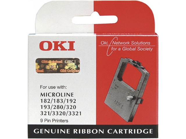 OKI ML182/ELITE BLACK NYLON RIBBON