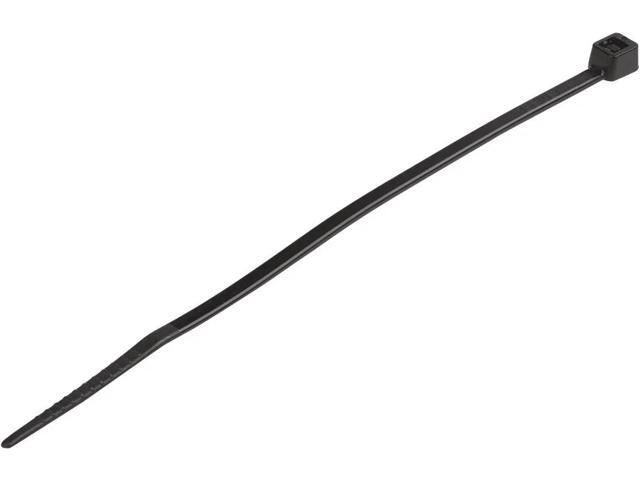 StarTech 100 Pack 4' Cable Ties Black Small Nylon/Plastic Zip Ties Adjustable Network Cable Wraps UL TAA CBMZT4B