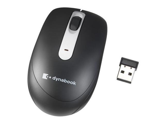 Dynabook - Mouse - optical - 3 buttons - wireless - 2.4 GHz - USB wireless receiver - black