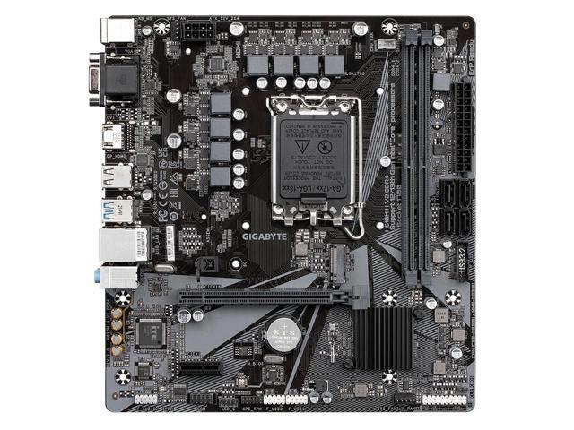 GIGABYTE H610M H V2 DDR4 motherboard (LGA1700) Supports 13th Generation Intel Core Processors and 12th Generation Intel Core, Pentium Gold and...