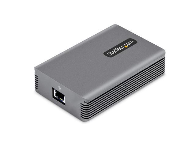 StarTech. com Thunderbolt 3 to Ethernet Adapter, 10GbE, Multi-Gigabit Thunderbolt 3 to RJ45 Network Adapter, TB3/TB4 10GbE NIC