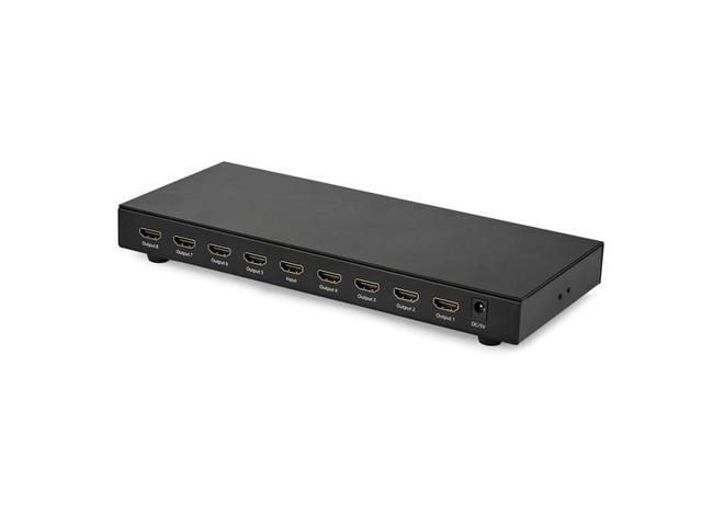 StarTech. com ST128HD20 4K 60hz HDMI Splitter - 8 Port - HDR Support - 7.1 Surround Sound Audio - HDMI Distribution Amplifier - HDMI 2.0 Splitter