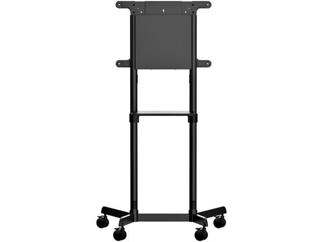 Mobile TV Cart - Portable Rolling TV Stand for 37-70' VESA Display (154lb/70kg) - TV Stand w/Shelf & Storage Compartment - Rotate/Tilt Display -...