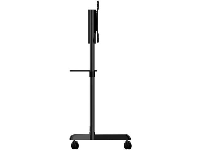 Mobile TV Cart - Portable Rolling TV Stand for 37-70' VESA Display (154lb/70kg) - TV Stand w/Shelf & Storage Compartment - Rotate/Tilt Display -...