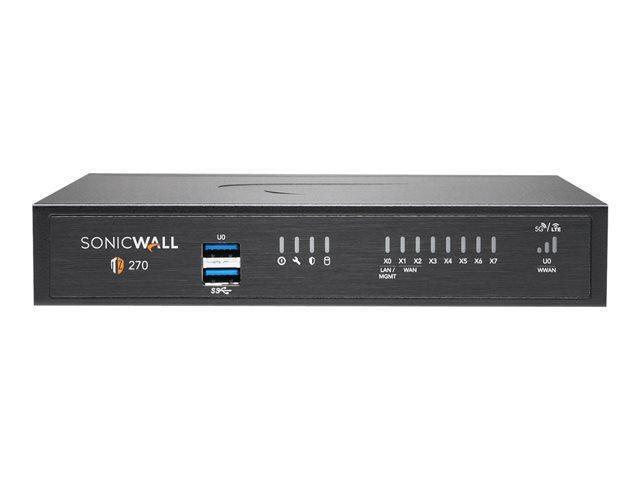 SonicWall TZ270 Firewall (Gen 7) w/ Total Secure (1-Year Advanced Protection Security Suite) 02-SSC-6843