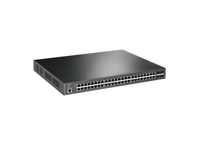 TP-Link JetStream TL-SG3452P V1 - Switch - Managed - 48 x 10/100/1000 (PoE+) + 4 x Gigabit SFP - rack-mountable - PoE+ (
