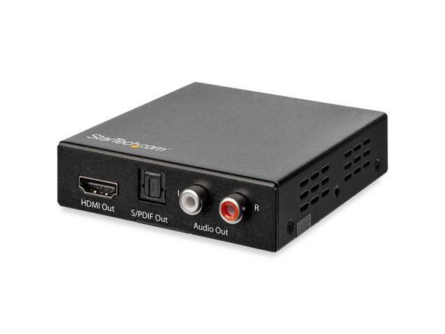 StarTech. com 4K HDMI Audio Extractor with 40K 60Hz Support - HDMI Audio De-embedder - HDR - Toslink Optical Audio - Dual RCA Audio - HDMI Audio -...