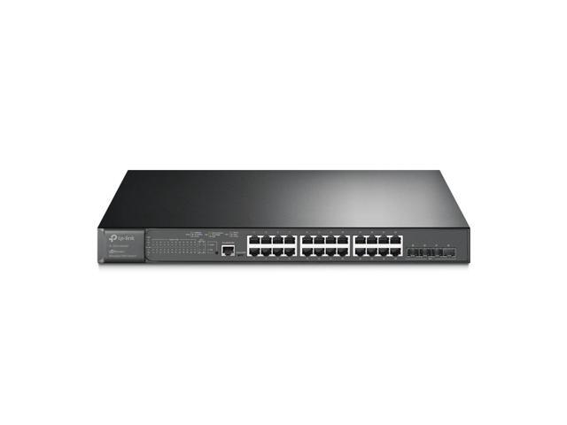 TP-Link JetStream TL-SG3428XMP - V1 - switch - Managed - 24 x 10/100/1000 (PoE+) + 4 x 10 Gigabit SFP+ - rack-mountable