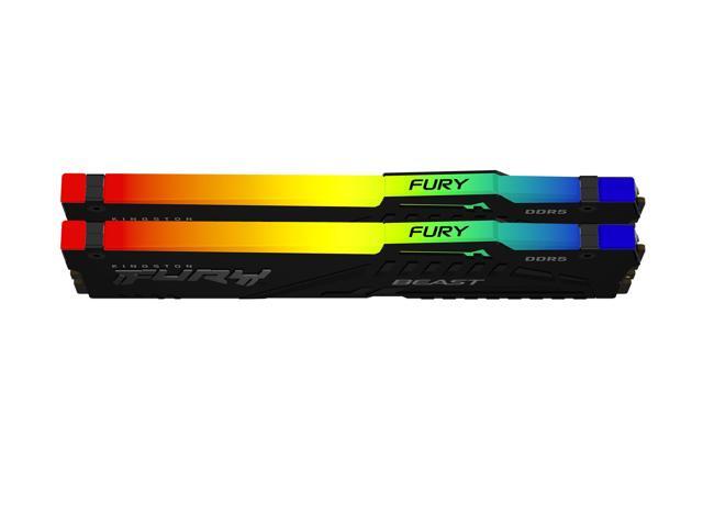 Kingston FURY Beast 16GB (2 x 8GB) 288-Pin PC RAM DDR5 6000 (PC5 48000) Memory (Desktop Memory) Model KF560C36BBEAK2-16