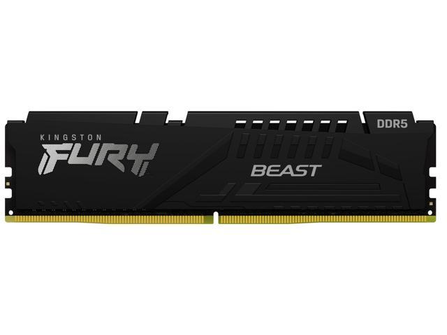 Kingston FURY Beast 16GB DDR5 SDRAM Memory Module - For Motherboard - 16 GB (1 x 16GB) - DDR5-6000/PC5-48000 DDR5 SDRAM - 6000 MHz Single-rank...