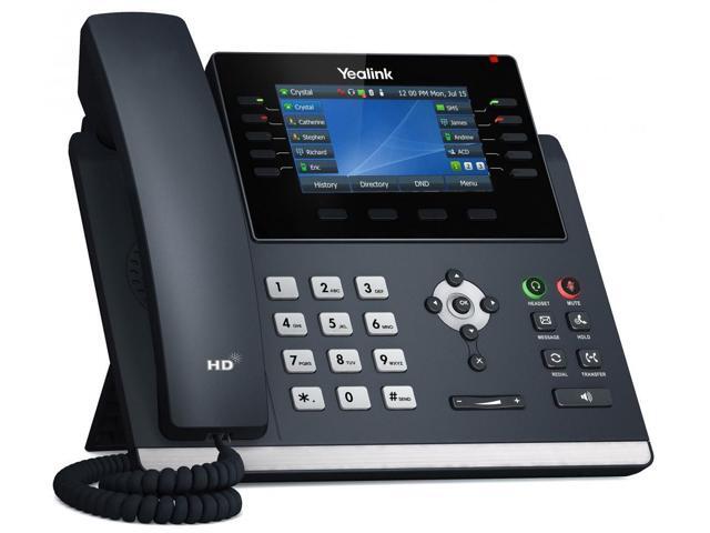 Yealink SIP-T46U IP Phone Corded Corded Wall Mountable Desktop Classic Gray