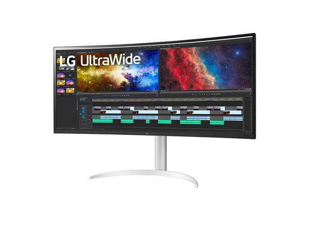 96,5cm/38' (3840x1600) LG UltraWide 38BQ85C-W 21:9 UWQHD IPS Curved 5ms 75Hz HDMI DP USB-C Speaker White