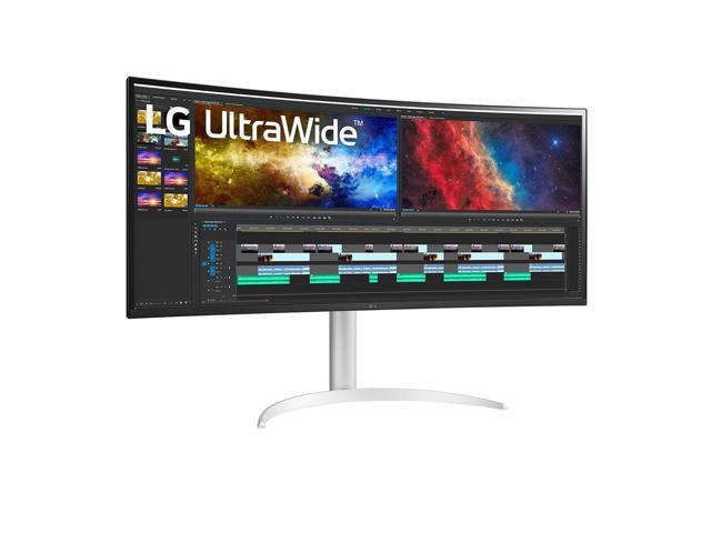 96,5cm/38' (3840x1600) LG UltraWide 38BQ85C-W 21:9 UWQHD IPS Curved 5ms 75Hz HDMI DP USB-C Speaker White
