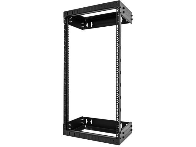 StarTech. com RACK-21U-20-WALL-OA 21U 19' Wall Mount Network Rack - Adjustable Depth 12-20' 2 Post Open Frame Server Room Rack for AV/Data/ IT...