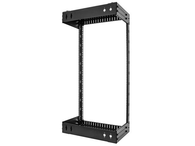StarTech. com RACK-21U-20-WALL-OA 21U 19' Wall Mount Network Rack - Adjustable Depth 12-20' 2 Post Open Frame Server Room Rack for AV/Data/ IT...