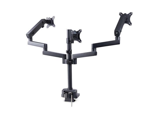 Startech Triple monitor desk mount with support up to 27' monitors with height adjustable articulating arms - VESA 75x75/100x100, Tool-Less Arm...