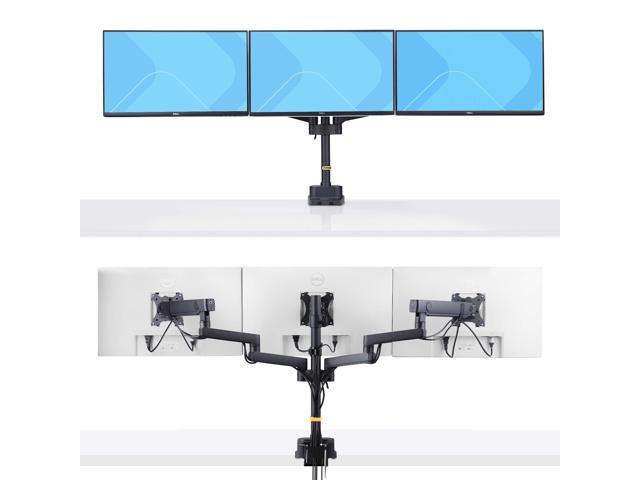 Startech Triple monitor desk mount with support up to 27' monitors with height adjustable articulating arms - VESA 75x75/100x100, Tool-Less Arm...