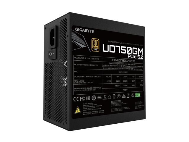 Gigabyte power supply UD750GM PG5 - 80 PLUS Gold - 750 W