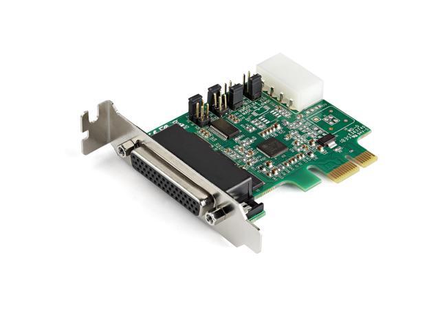 StarTech. com PEX4S953LP 4-Port PCI Express RS232 Serial Adapter Card - 16950 UART - 256-byte FIFO Cache - ASIX AX99100 - Low Profile Bracket -...