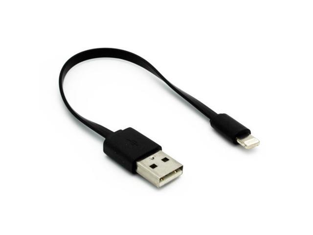 Black Short USB Cable Rapid Charge Power Wire Sync Data Cord Compatible With iPhone XS Max XR, iPad Pro 10.5