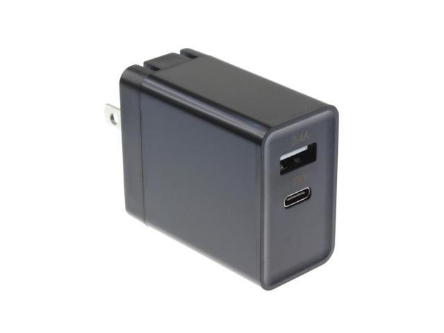 30W 2-Port USB Home Wall Travel Charger with PD Quick Type-C [USB-C] Port Travel Compatible With Samsung Galaxy Tab S3 9.7 S2 NOOK 8.0 (SM-T710) E...