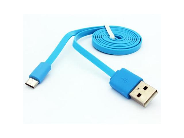 Blue 6ft Long USB Cable Charge Power Wire Sync Data Cord Compatible With LG G Pad F2 (8.0)