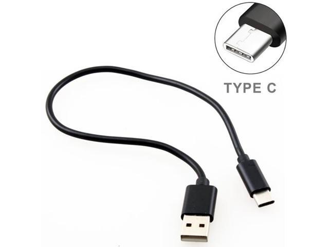 Black Short 1ft Type-C Cable Rapid Charger Sync USB Wire USB-C Power Cord Compatible With OnePlus 6