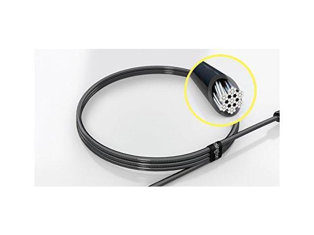 Kensington 64442 N17 Combination Lock for Dell Laptops, 6' Cable, Black/Silver