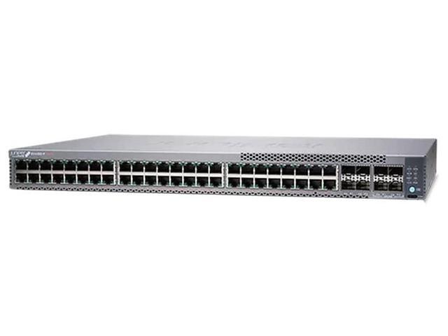 Juniper Networks EX4100 Switch, 48-port 10/100/1000BASE-T PoE+ switch, 4x1GbE/10GbE SFP/SFP + uplinks, 4x10GbE stacking/uplink ports EX4100-F-48P