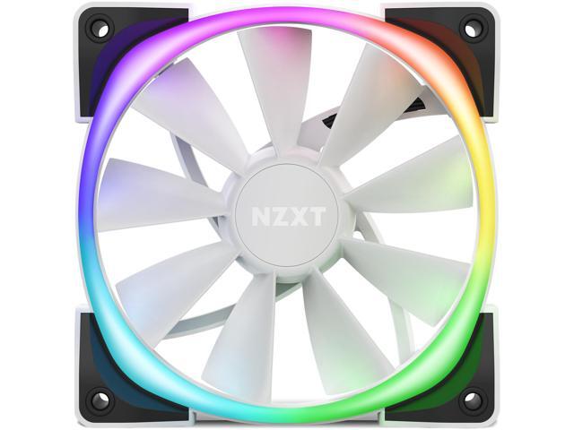 NZXT AER RGB 2 White - 120mm - RGB LED - Fluid Dynamic Bearing - PWM Fan for Hue 2 - Single