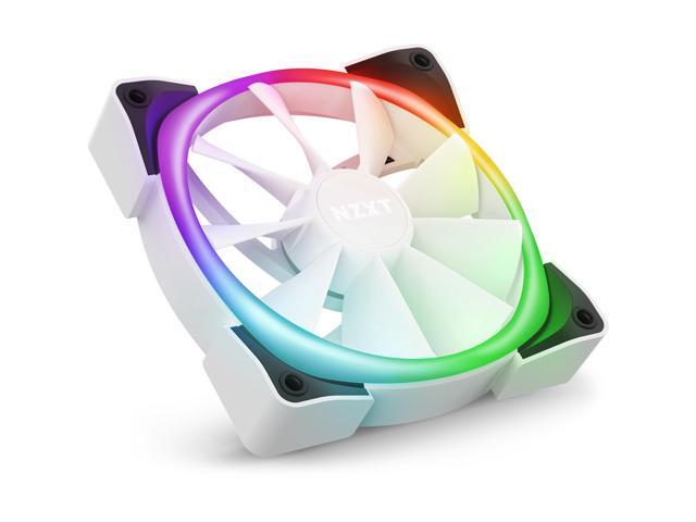 NZXT AER RGB 2 White - 120mm - RGB LED - Fluid Dynamic Bearing - PWM Fan for Hue 2 - Single