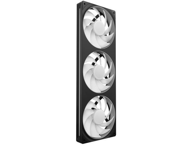 NZXT - F360 RGB Core - 360mm Single-Frame Case Fan Unit with 3 x 120mm RGB Fans and Fluid Dynamic Bearings - Black - image 8