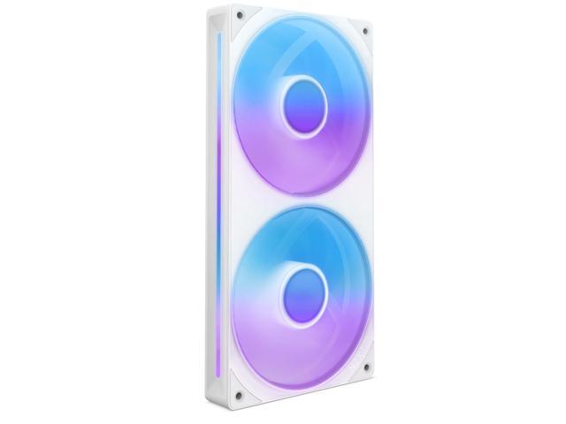 NZXT - F240 RGB Core - 240mm Single-Frame Case Fan Unit with 2 x 120mm RGB Fans and Fluid Dynamic Bearings - White - image 3
