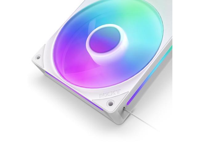 NZXT - F240 RGB Core - 240mm Single-Frame Case Fan Unit with 2 x 120mm RGB Fans and Fluid Dynamic Bearings - White - image 6