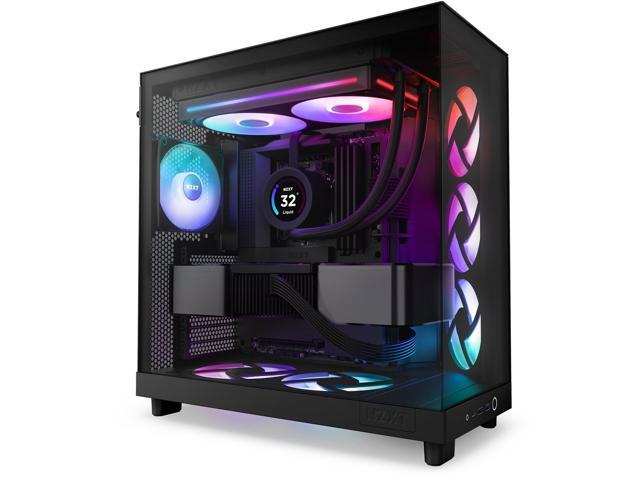 NZXT - F280 RGB Core - 280mm Single-Frame Case Fan Unit with 2 x 140mm RGB Fans and Fluid Dynamic Bearings - Black - image 7