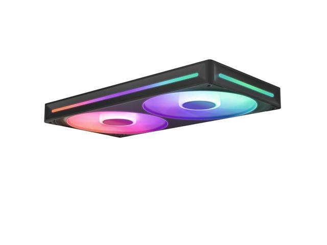 NZXT - F280 RGB Core - 280mm Single-Frame Case Fan Unit with 2 x 140mm RGB Fans and Fluid Dynamic Bearings - Black - image 5