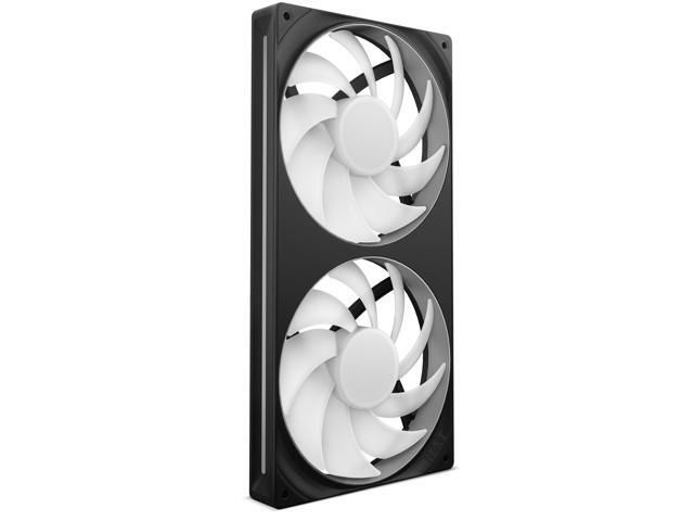 NZXT - F280 RGB Core - 280mm Single-Frame Case Fan Unit with 2 x 140mm RGB Fans and Fluid Dynamic Bearings - Black - image 8