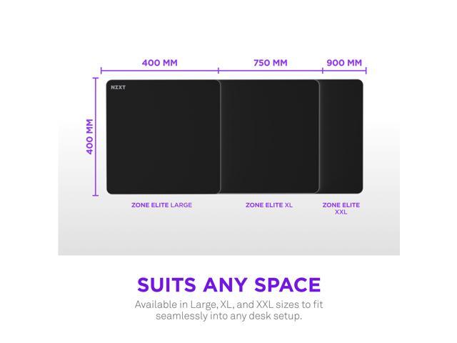 NZXT - Zone Elite Premium Gaming Mouse Pad with Ultra-Smooth Nano-Knit Cloth Surface (XL) - Black - image 7