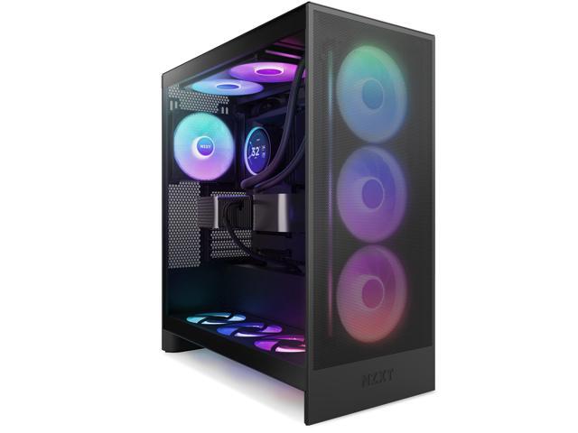 NZXT - F420 RGB Core - 420mm Single-Frame Case Fan Unit with 3 x 140mm RGB Fans and Fluid Dynamic Bearings - Black - image 5