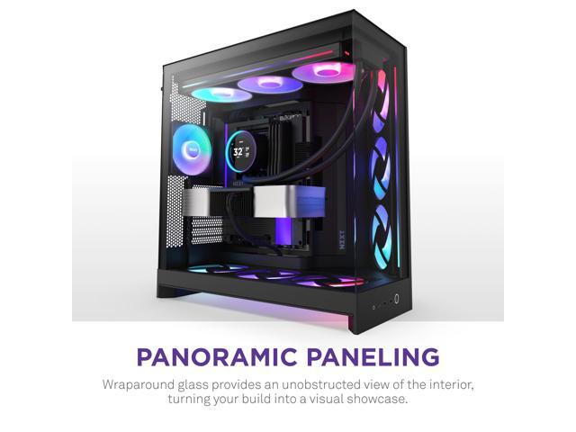 NZXT - H9 Flow+ RGB 2025 ATX Mid-Tower Dual-Chamber PC Case - Black - image 6
