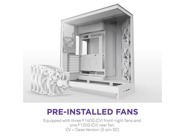 NZXT - H9 Flow 2025 ATX Mid-Tower Dual-Chamber PC Case - White - image 3