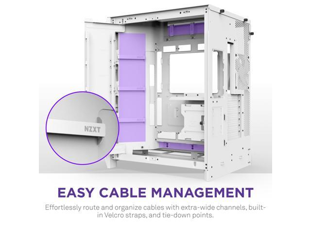 NZXT - H9 Flow 2025 ATX Mid-Tower Dual-Chamber PC Case - White - image 6