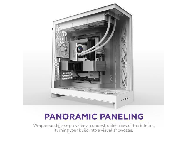 NZXT - H9 Flow 2025 ATX Mid-Tower Dual-Chamber PC Case - White - image 7