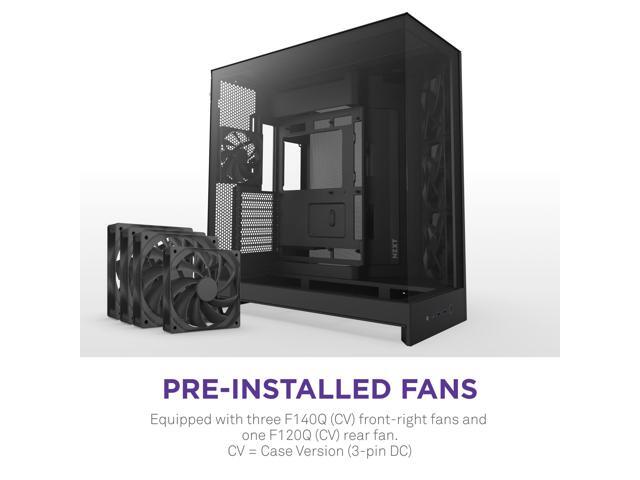 NZXT - H9 Flow 2025 ATX Mid-Tower Dual-Chamber PC Case - Black - image 3