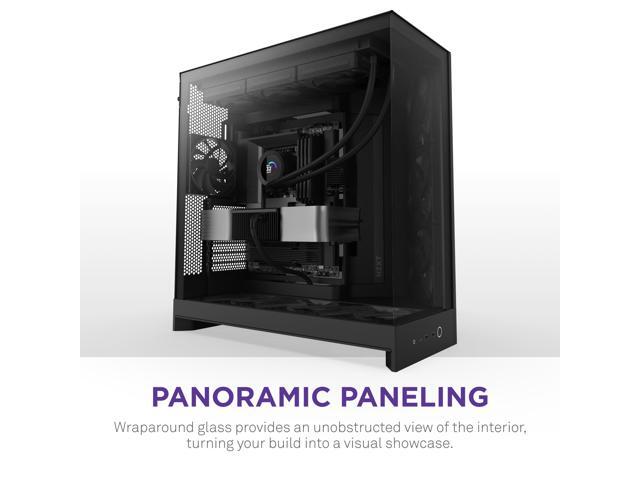 NZXT - H9 Flow 2025 ATX Mid-Tower Dual-Chamber PC Case - Black - image 7