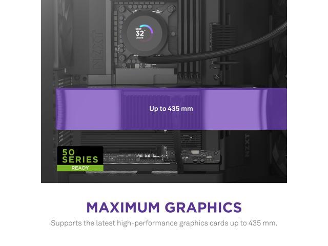 NZXT - H9 Flow 2025 ATX Mid-Tower Dual-Chamber PC Case - Black - image 8