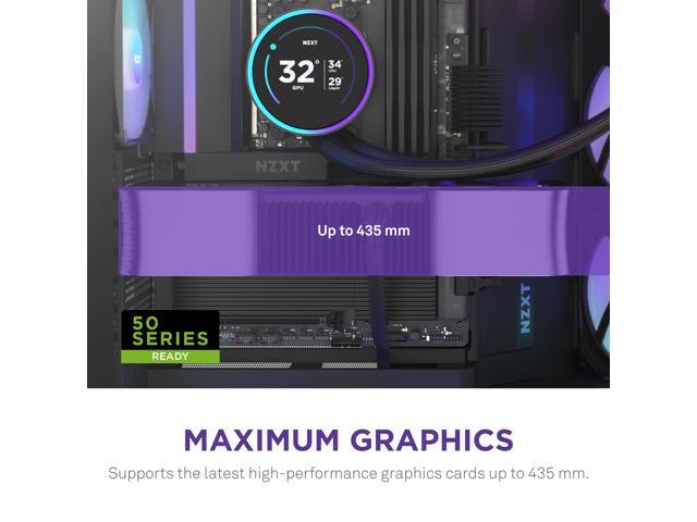 NZXT - H9 Flow RGB 2025 ATX Mid-Tower Dual-Chamber PC Case - Black - image 5